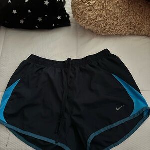 Nike Women's Black and Blue Shorts
